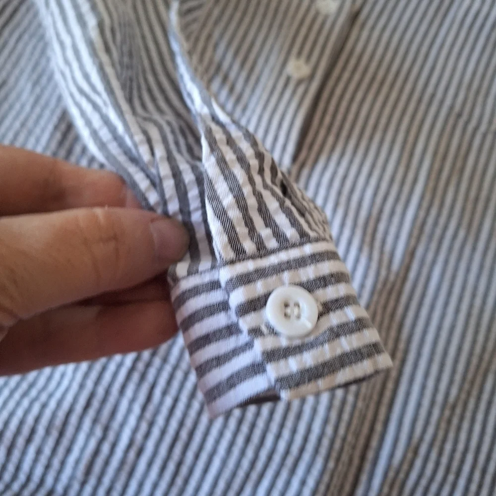 Striped Button-Up Shirt - Picture 14 of 16